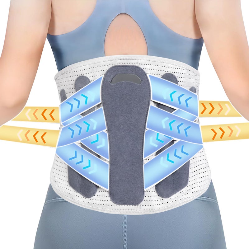 RESTCLOUD Back Brace for Lower Back Pain Lumbar Support Brace Pain Relief for Women and Men Ideal for Lower Back Pain Sciatica Scoliosis and Lifting at Work XXXLarge - Image 3
