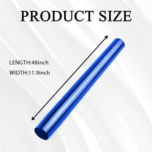 Hirificing Tint Film for Taillight Headlight Fog Light, 12×48 Inches Vinyl Self-Adhesive Car Tail Light Tape, Brake Light Headlight Cover Protection Film Color Shiny Chameleon Sticker (Dark Blue) - Image 2