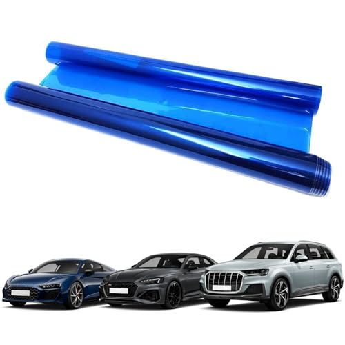 Hirificing Tint Film for Taillight Headlight Fog Light, 12×48 Inches Vinyl Self-Adhesive Car Tail Light Tape, Brake Light Headlight Cover Protection Film Color Shiny Chameleon Sticker (Dark Blue) - Image 5