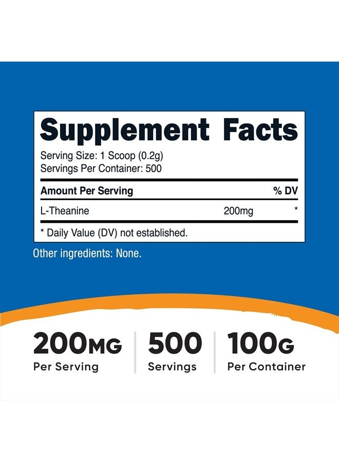 Nutricost L-Theanine, Unflavored, 3.6 Oz (100g) - Image 4