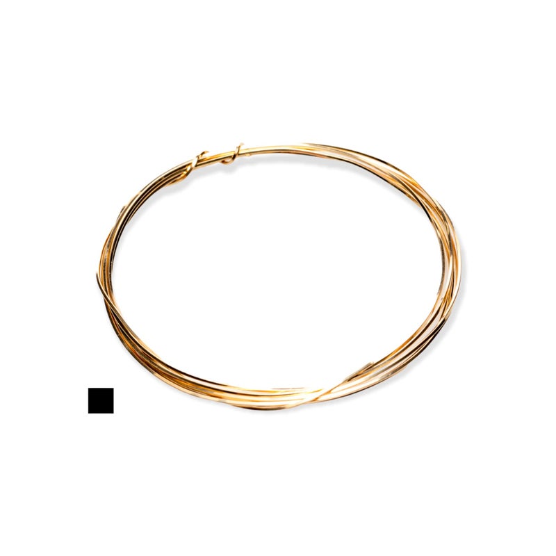 22 Gauge 1420 Yellow Gold Filled Wire Square Dead Soft 14K Gold Filled Made in USA 10FT by CRAFT WIRE
