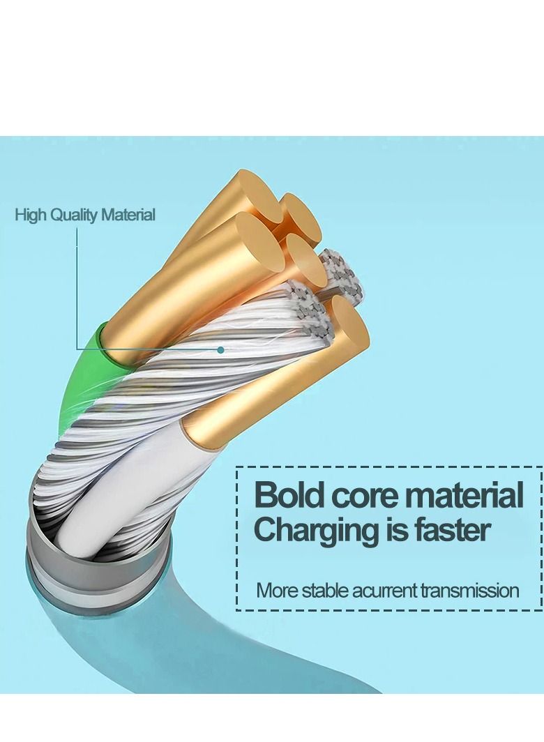 AROAQ 5A Type C Fast Charging Cable Micro USB Charger Yellow - Image 5