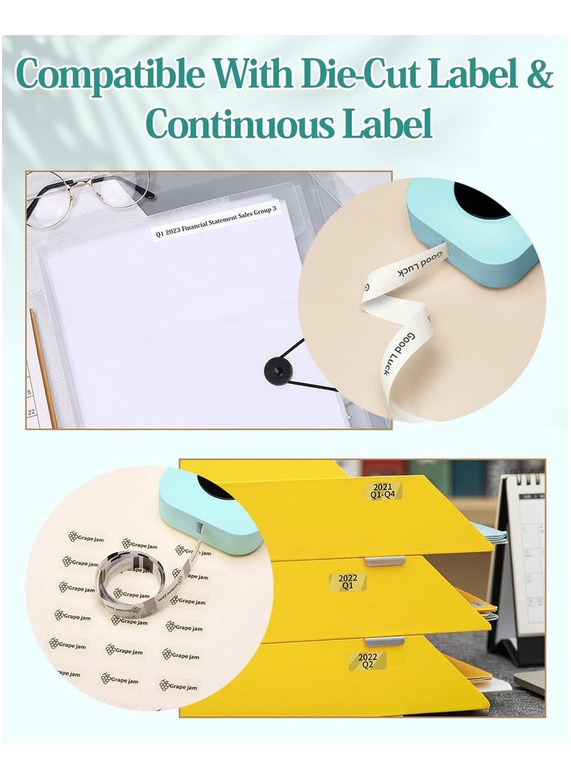 Phomemo D30 Label Maker, Bluetooth Portable Labeler, USB Rechargeable, Phone Compatible, Green - Image 4