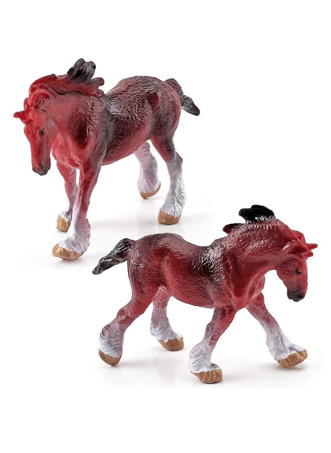 lelewu - 12-Piece Mini World Famous Horse Figure Toys, Realistic Horse Decorative Toys Set, Mini Animal Figures for Decorations Educational, Hand Painted Horse Animals Toy, Cake Toppers Birthday Gift for Kids - Image 1