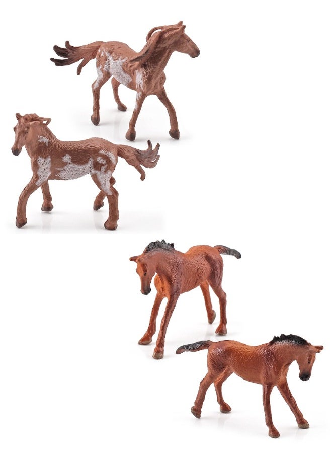 lelewu - 12-Piece Mini World Famous Horse Figure Toys, Realistic Horse Decorative Toys Set, Mini Animal Figures for Decorations Educational, Hand Painted Horse Animals Toy, Cake Toppers Birthday Gift for Kids - Image 1