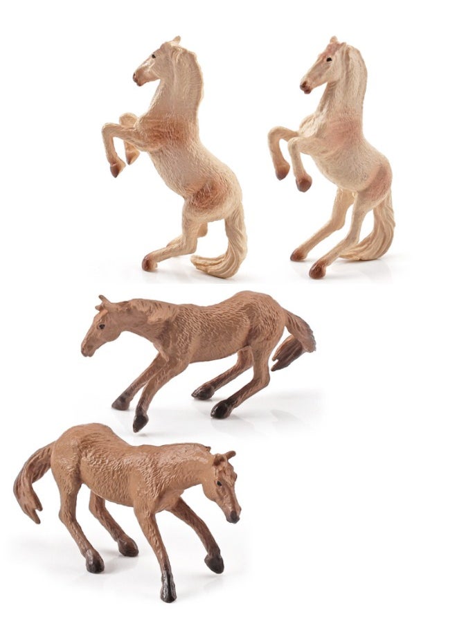 lelewu - 12-Piece Mini World Famous Horse Figure Toys, Realistic Horse Decorative Toys Set, Mini Animal Figures for Decorations Educational, Hand Painted Horse Animals Toy, Cake Toppers Birthday Gift for Kids - Image 1