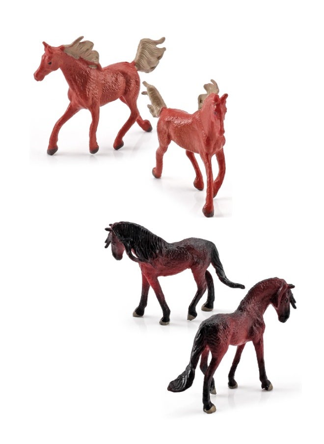 lelewu - 12-Piece Mini World Famous Horse Figure Toys, Realistic Horse Decorative Toys Set, Mini Animal Figures for Decorations Educational, Hand Painted Horse Animals Toy, Cake Toppers Birthday Gift for Kids - Image 1