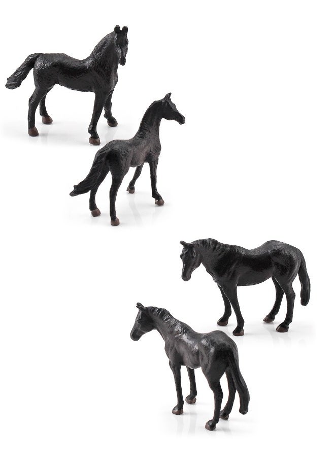 lelewu - 12-Piece Mini World Famous Horse Figure Toys, Realistic Horse Decorative Toys Set, Mini Animal Figures for Decorations Educational, Hand Painted Horse Animals Toy, Cake Toppers Birthday Gift for Kids - Image 1