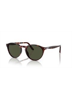 Persol Po3092sm Steve McQueen Round Sunglasses, Havana/Green, 52 mm  - Image 1