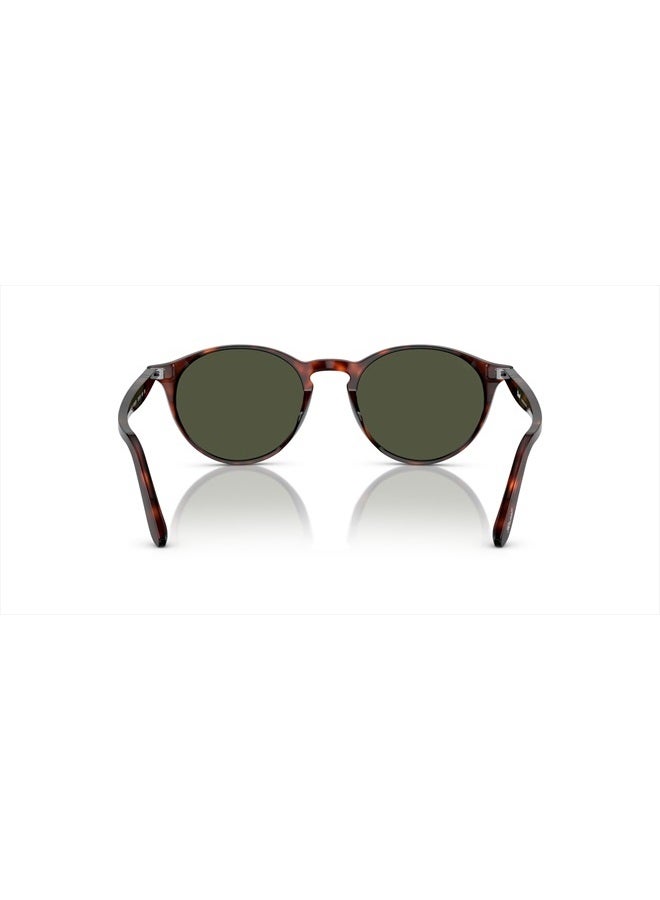 Persol Po3092sm Steve McQueen Round Sunglasses, Havana/Green, 52 mm  - Image 4