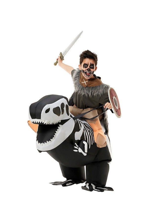 Morph Inflatable Skeleton Dinosaur Costume Kids, TRex Blow Up Skeleton Dinosaur Costume, Inflatable Dino Costume Kids - Image 4