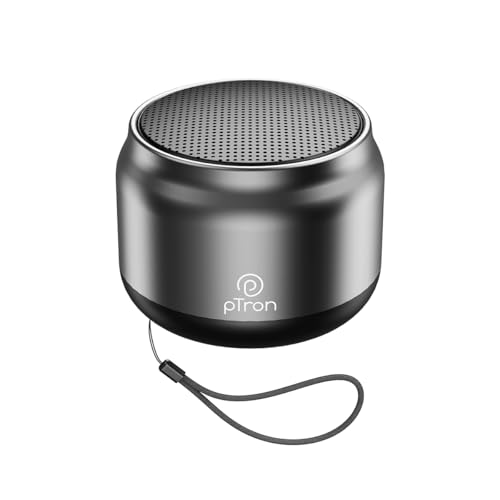 pTron Musicbot Lite 6W Bluetooth Speaker with 8 Hrs Playtime, 2.04" Neo Driver for Pristine Sound, Mini Size Portable Speaker, BTv5.1 Connectivity, TWS Feature & Type C Charging (Grey) - Image 1