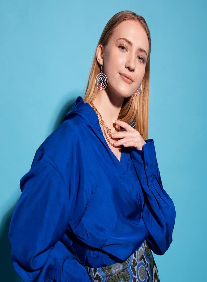 Arkit أقراط خشبية منحوتة يدوياً من أركيت للنساء والفتيات (5، مايز) - Image 2