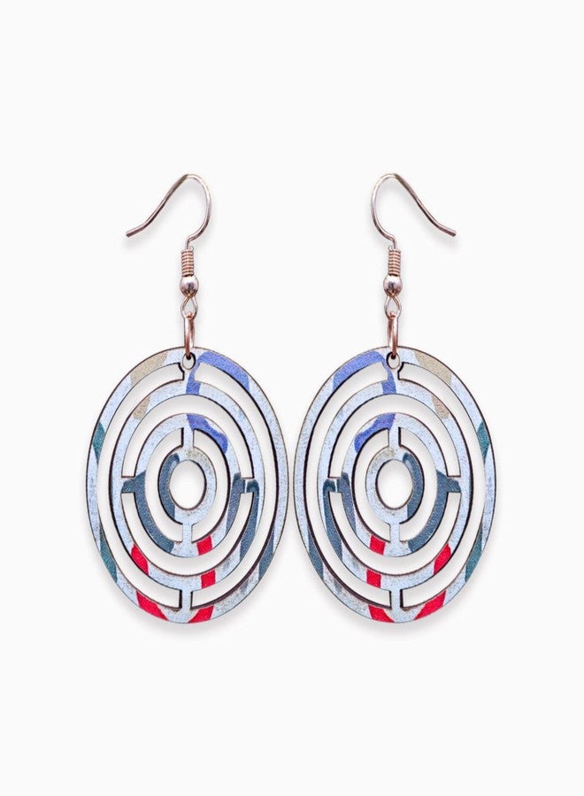 Arkit أقراط خشبية منحوتة يدوياً من أركيت للنساء والفتيات (5، مايز) - Image 1