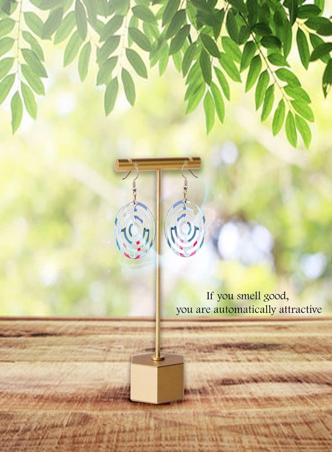 Arkit أقراط خشبية منحوتة يدوياً من أركيت للنساء والفتيات (5، مايز) - Image 4