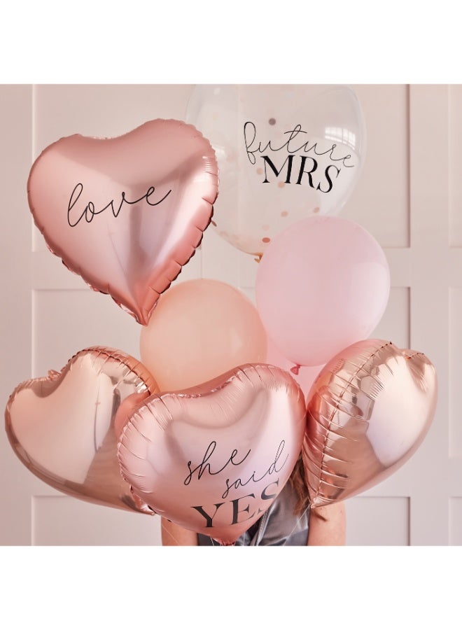 Ginger Ray Rose Gold Hen Party Balloons Bundle - Image 2