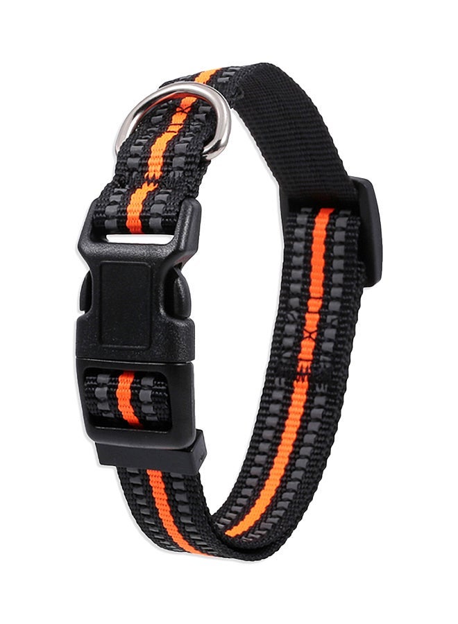 NIBEMINENT Adjustable Reflective Collar Black/Orange 34grams - Image 1