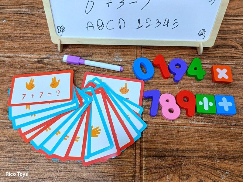 Smart Board for Children – 2 in 1 A fun tool that helps children learn arithmetic and express their creativity in drawing at the same time.Arithmetic and Counting Section