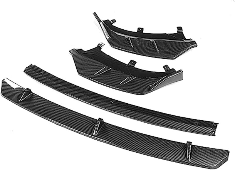 QASULER 4-Piece Car Front Bumper Splitter Lip Diffuser Spoiler Kit - Image 2