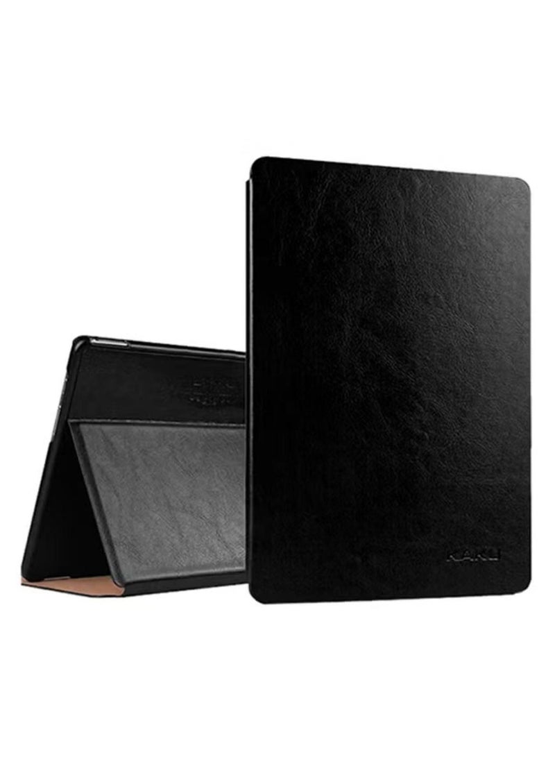 Kaku Protective Leather Flip Cover For Samsung Galaxy Tab A9 Black