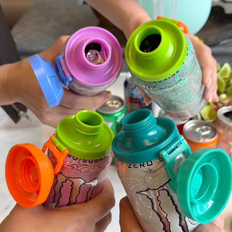 DIPESI 4 Pack Magnetic Soda Can Lids – Reusable Airtight Can Covers, BPA-Free, Easy to Use, Keep Drinks Fresh & Bug/Dust Free, Fits Standard Cans, Great for BBQ, Beach & Party. - Image 5