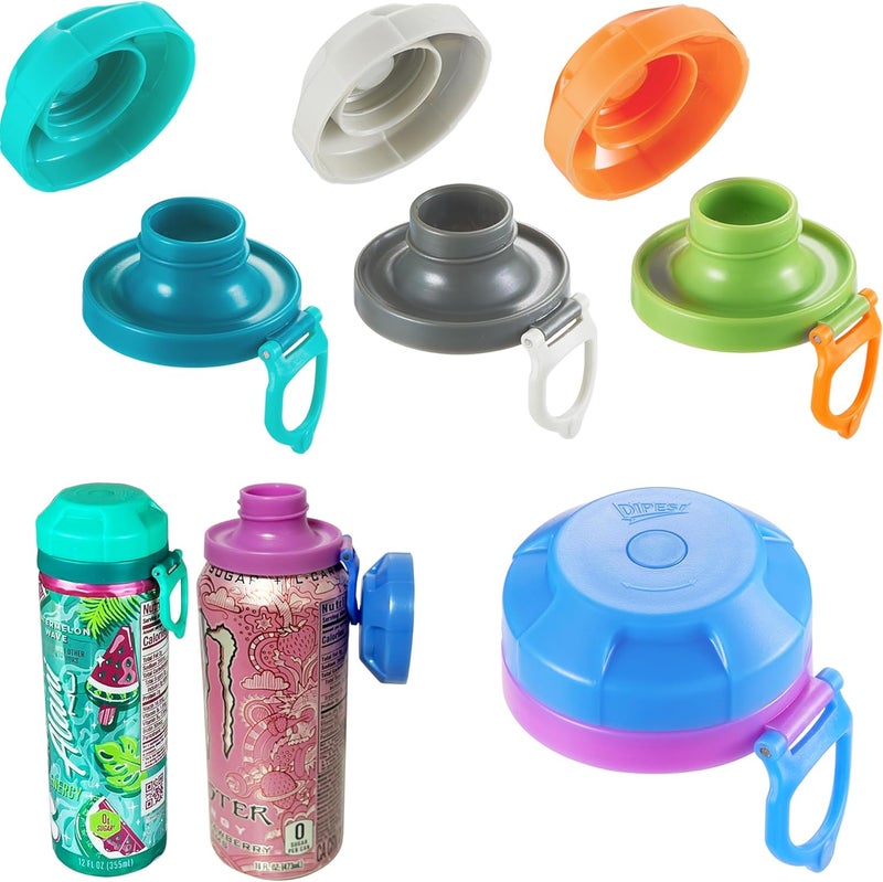 DIPESI 4 Pack Magnetic Soda Can Lids – Reusable Airtight Can Covers, BPA-Free, Easy to Use, Keep Drinks Fresh & Bug/Dust Free, Fits Standard Cans, Great for BBQ, Beach & Party. - Image 1
