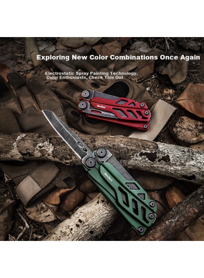 Nextool Outdoor And Home Multi-functional Tool Set With Pliers, Folding Scissors, And Survival Knife - Image 2