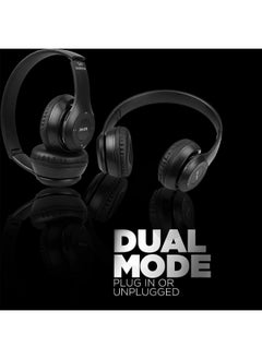 P47 Wireless Bluetooth Headphone P47 - Over Ear Stereo Music Headset with Memory Card Support, Gaming Headphones with Built-in Microphone for Laptop, Mobile Phone-BLACK  - Image 5