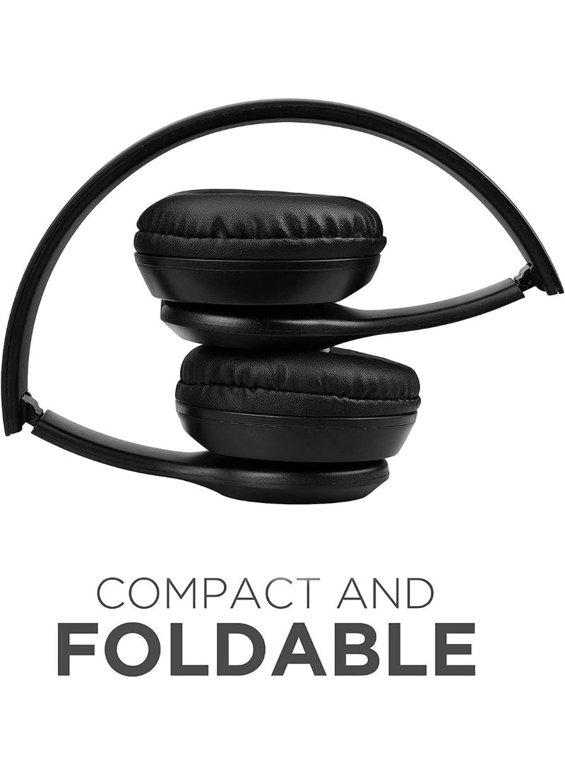 P47 - Wireless Bluetooth Headphone P47 - Over Ear Stereo Music Headset with Memory Card Support, Gaming Headphones with Built-in Microphone for Laptop, Mobile Phone-BLACK - Image 1