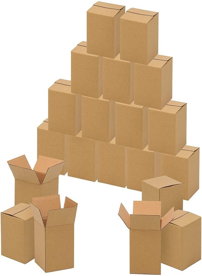 Powerlon® 4 x 4 x 4 Corrugated Cardboard 3 Ply Box For Packing, Moving, Shipping, Gifting Multi Propose Use - Image 1