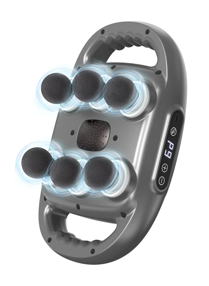 Prime by javaudan Portable Deep Tissue Massage Gun 6 Heads 9 Speed Modes Quiet Muscle Relief for Back Neck & More with Digital Display  - Image 1