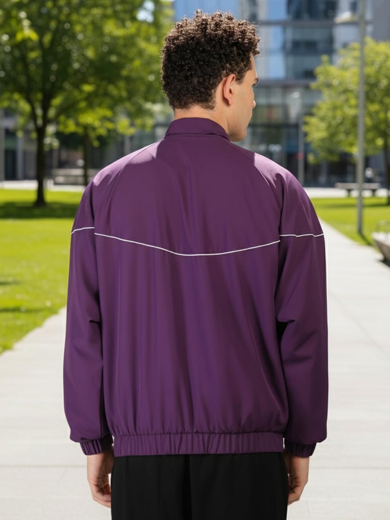 CHKOKKO Sunscreen Jacket for Men Windcheater Zipper Sports Jacket | UV Protection | Sun Protective | Lightweight Water Resistant | Riding Biker | Outdoor Travel Gym Running - Image 2