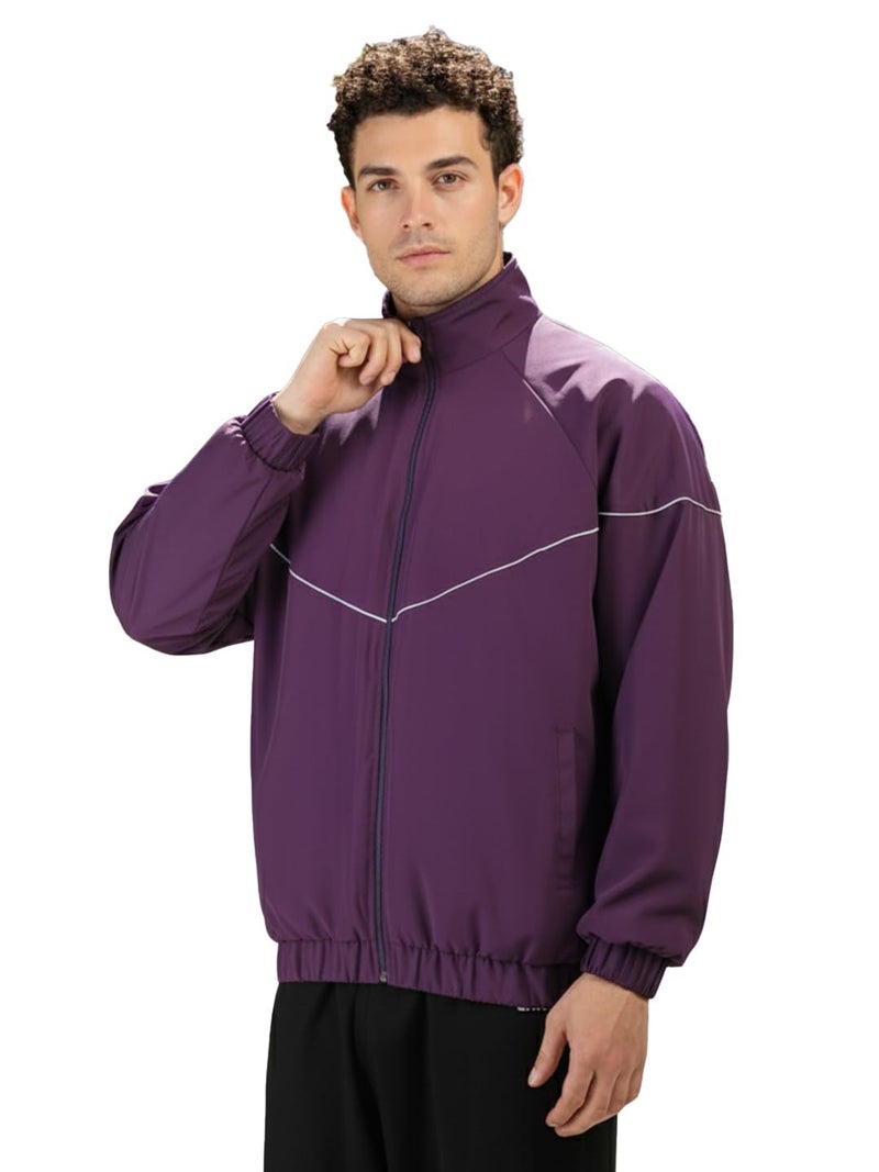 CHKOKKO Sunscreen Jacket for Men Windcheater Zipper Sports Jacket | UV Protection | Sun Protective | Lightweight Water Resistant | Riding Biker | Outdoor Travel Gym Running - Image 1