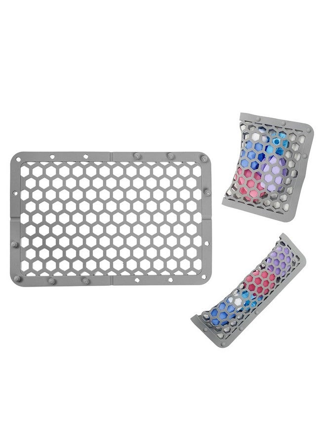 REVEX Silicone Dishwasher Bag,11.8" X 7.9" Dishwasher Basket For Baby Items,Baby Bottle Dishwasher Baskets With Adjustable Sizing For Small Parts,Nipples,Pacifiers And Toy Accessories. (Grey) - Image 1