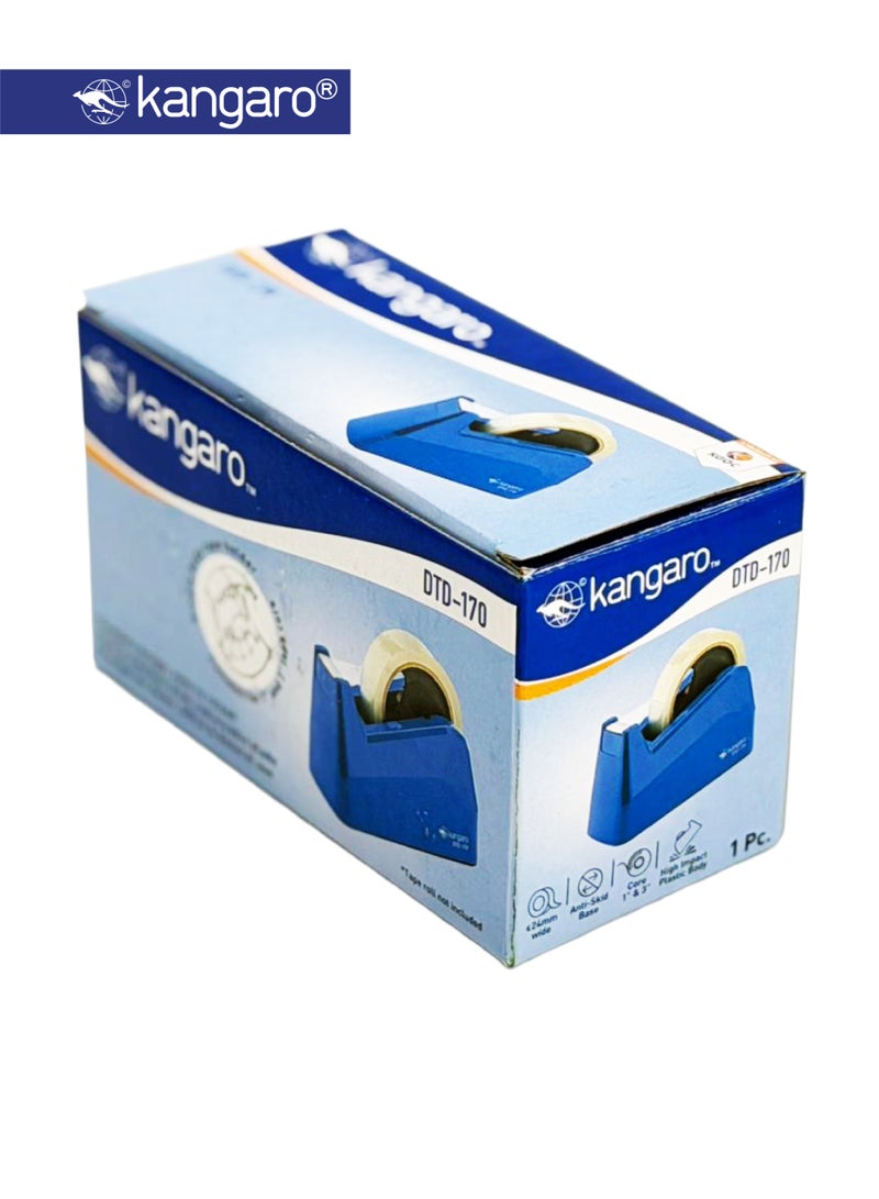 Kangaro Desktop Tape Dispenser with Anti-Skid Base, 18–24mm Heavy-Duty Tape Cutter - Image 5