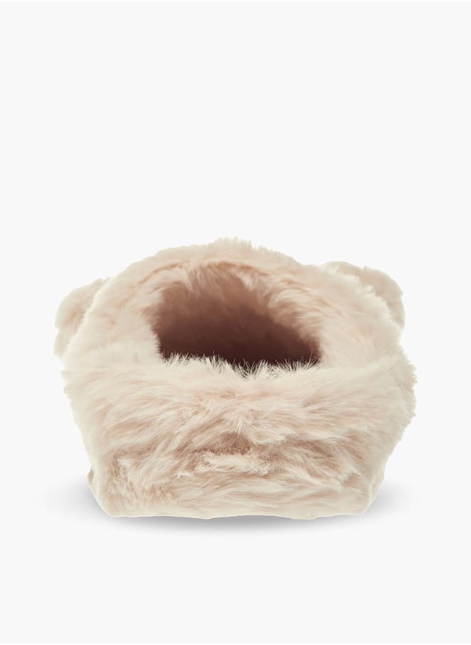 Le Confort Womens Bear Applique Slip-On Bedroom Mules  - Image 4