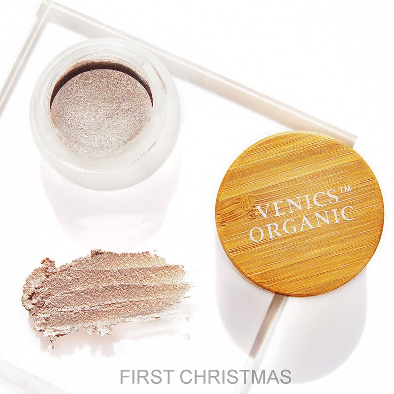 VENICS ORGANIC Diamond Glow Melted Organic Highlighter | 100% Natural, Vegan and Cruelty-Free | First Christmas (Sparkling rose gold) - Image 2
