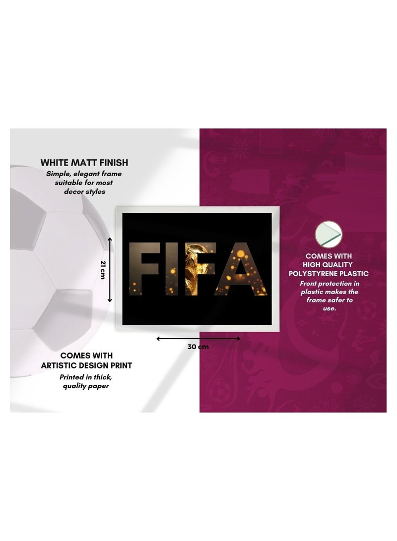 MEC Set Of 3 FIFA World Cup Design Poster Frame 30x40 Cm - Image 4
