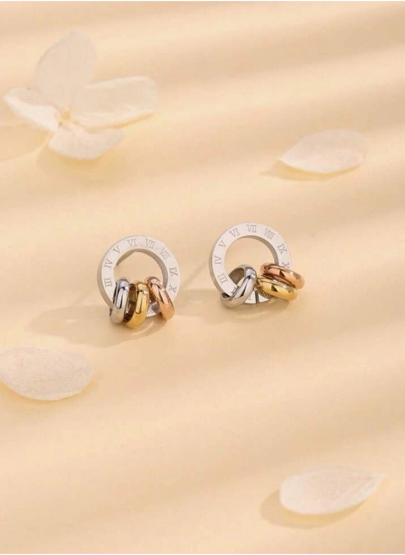 JewelryPalace - Elegant And Modern Stainless Steel Earring For Women - Image 1