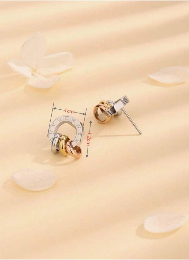 JewelryPalace - Elegant And Modern Stainless Steel Earring For Women - Image 1