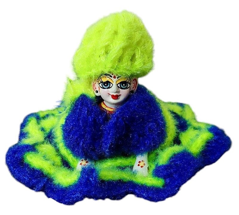 Partish Laddu Gopal Woolen Dress for Winters (Pack of 5, Random Colors and Designs) | Ladoo Gopal Winter Vastra | Kanha Ji Krishna Ji Poshak (Size 3, Woolen) - Image 5