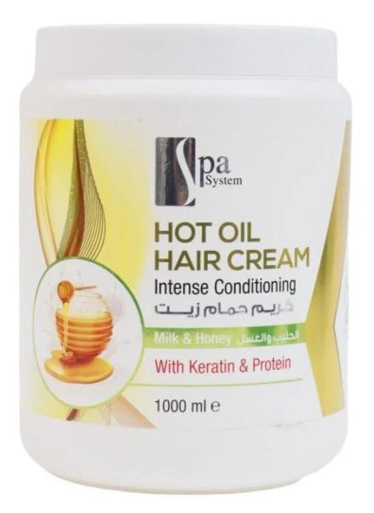 Spa System Cream Bath Oil  Milk & Honey 1000ml 