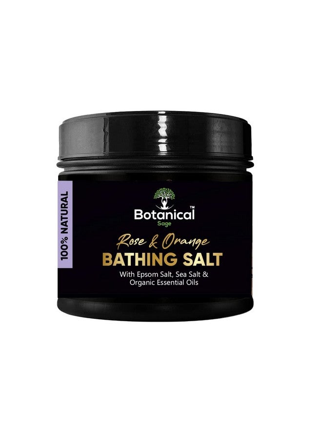 LEANBEING Botanical Sage- Rose Orange Bathing Salt 1Kg For Body&Foot Spa|Calming,Relaxing,Aromatherapy|Infused With Essential Oils - Image 1
