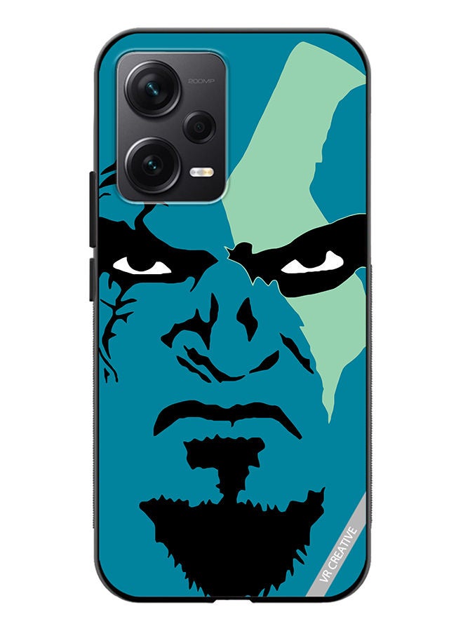 VR CREATIVE Protective Case Cover For Xiaomi Redmi Note 12 Discovery Face God Of War Design Multicolour - Image 1