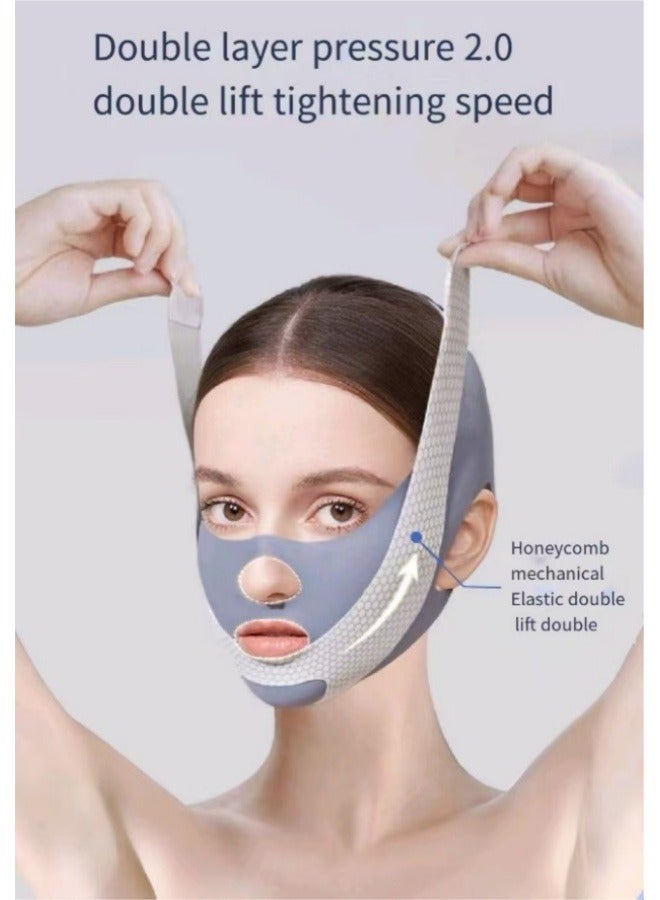 Generic Double-Layer Face Slimming Belt, Lifting And Firming Facial Shaping Belt For Anti-Aging Wrinkles, Double Chin Reduction, Anti-Snoring  - Image 5