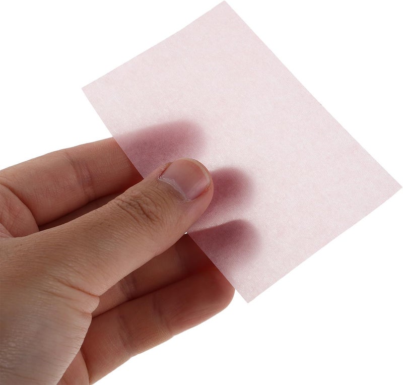 SEWACC Facial Oil Blotting Sheets Disposable Oil Absorbing Paper 50pcs Pink for Oily Skin Makeup Touch-up Face Sweat Absorbing Control Sheets - Image 4