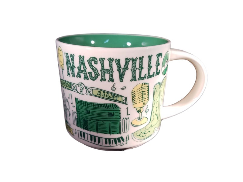 Starbucks Nashville Been There Series Ceramic Coffee Mug 14 oz
