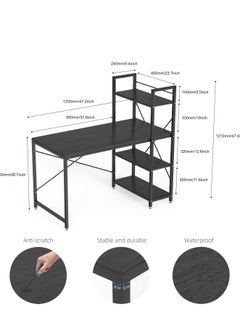 Computer Desk 120 cm with 4 Storage Shelves - pzsku/Z0BA48FCAB6D80EC83A20Z/45/_/1664102211/579682f3-0d05-4860-8061-7304a70342da