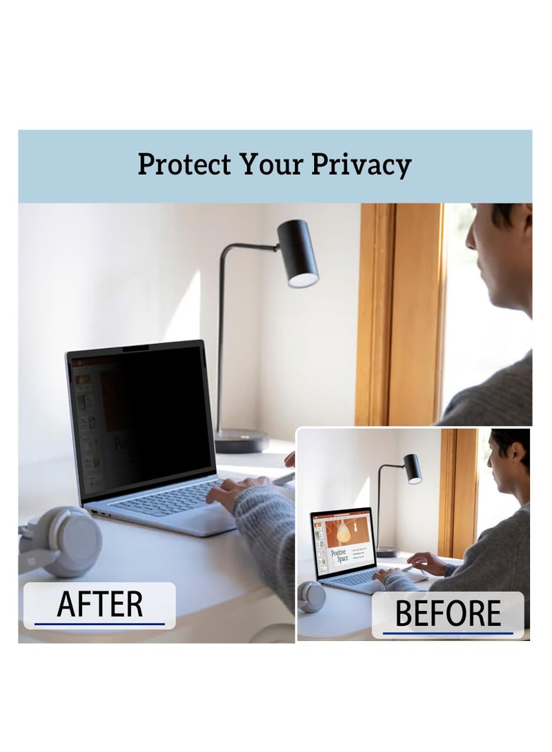 Removable Privacy Screen for Surface Laptop Go 12.4 inch,Reusable/Easy Installation/Anti-Spy/Anti-Glare/Anti Blue Light,Microsoft Surface Laptop Go 12.4 inch(Go 3/2/1) Privacy Screen Protector  - Image 5