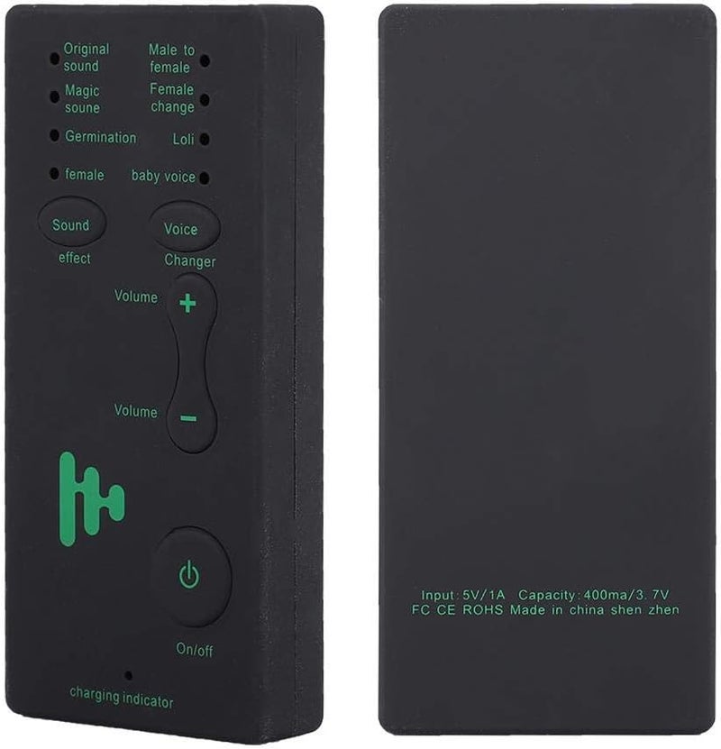 كلاراكو جهاز تغيير الصوت، جهاز تغيير صوت صغير محمول للبث المباشر، بطاقة صوتية للهاتف المحمول والكمبيوتر الشخصي (النسخة الإنجليزية)، مجموعات ألعاب، بطاقة صوتية، آلة تأثيرات صوتية للأطفال والأصدقاء - Image 5